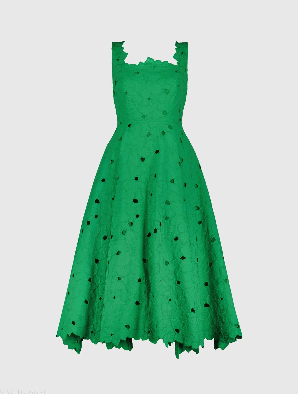 Women's Green Midi Dress Floral - Green