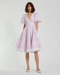 Women's Midi Dress Floral - White