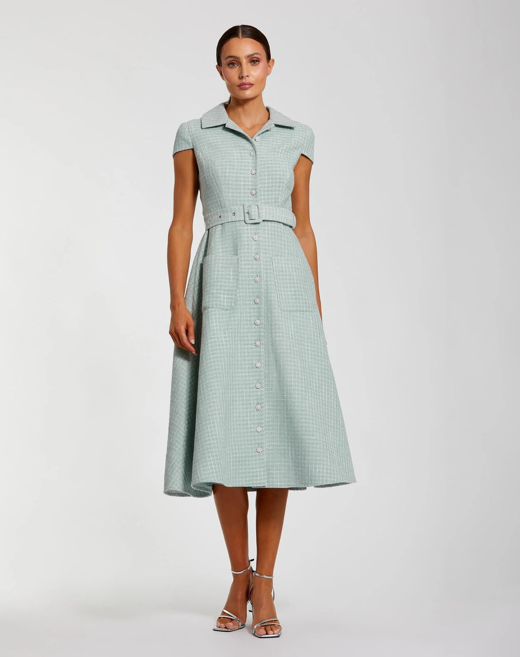 Women's Blue Midi Dress - 81199