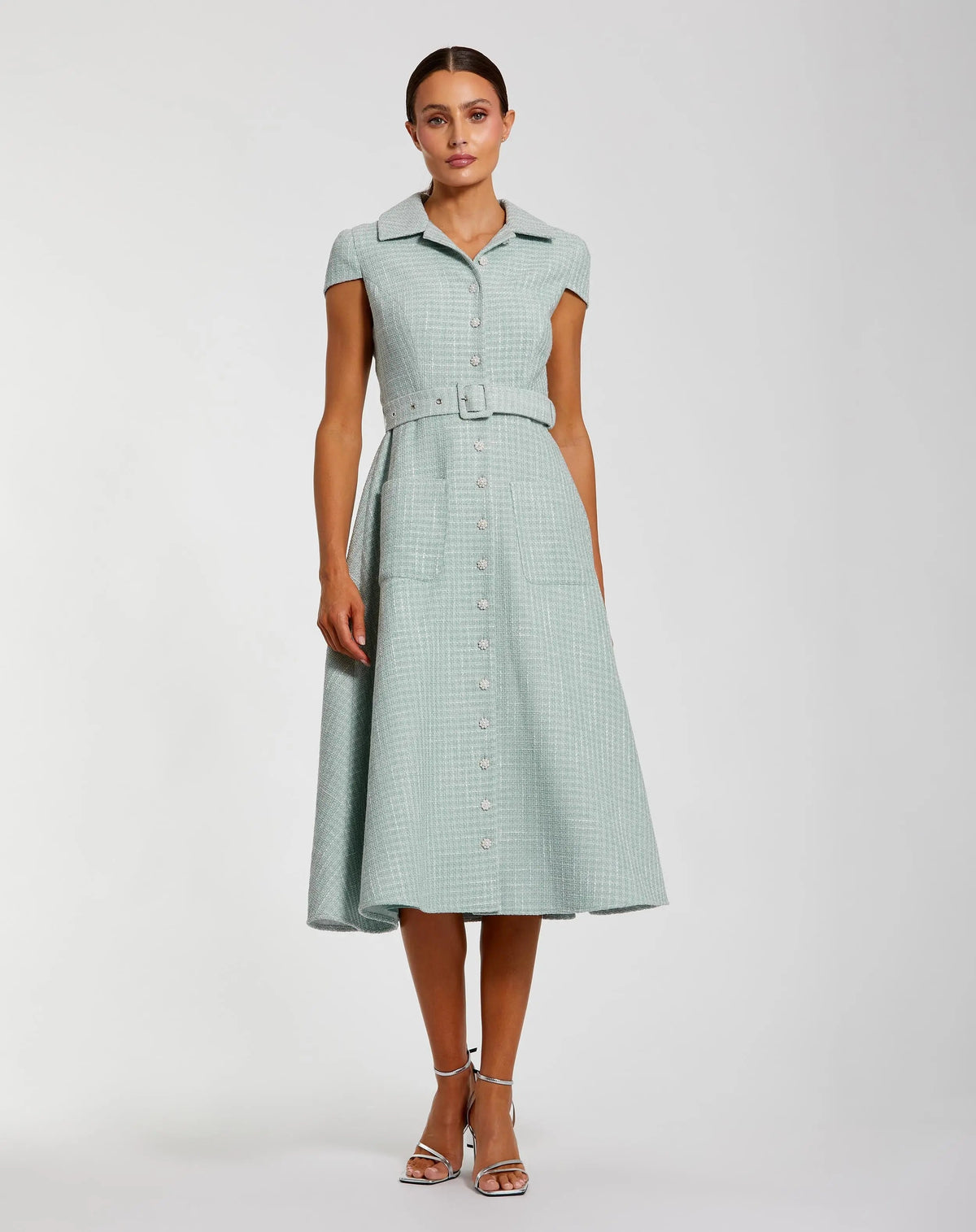 Women's Blue Midi Dress - 81199