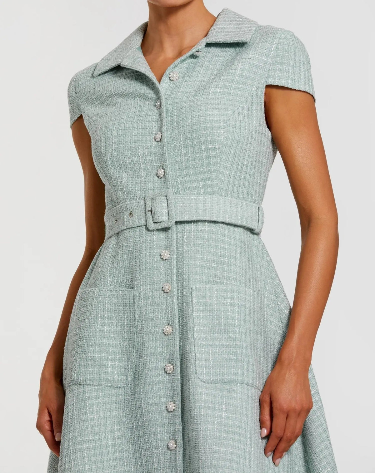 Women's Blue Midi Dress - 81199