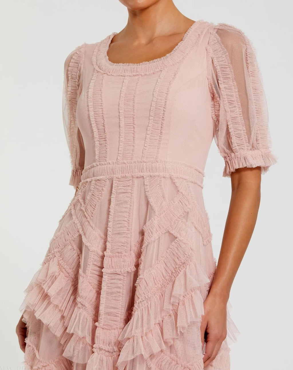 Women's Pink Midi Dress - 8248