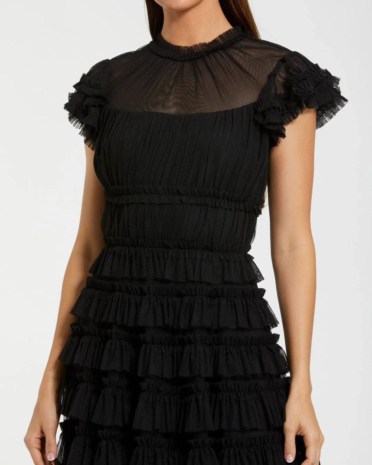 Women's Black Midi Dress - 8285 1