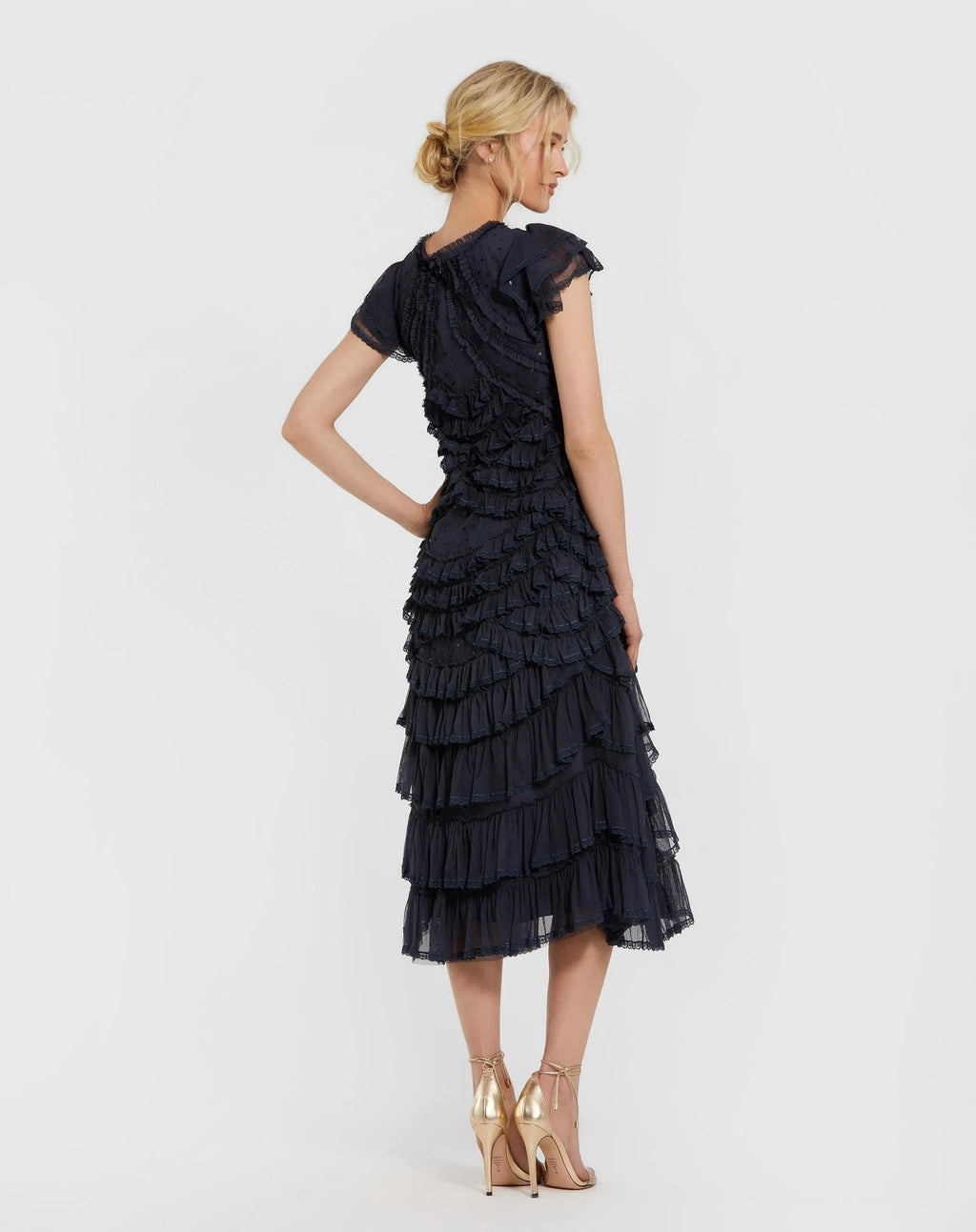 Women's Navy Midi Dress