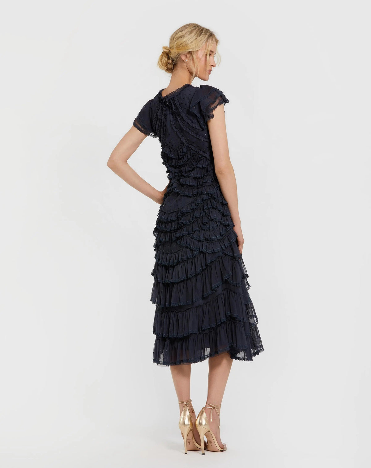 Women's Navy Midi Dress