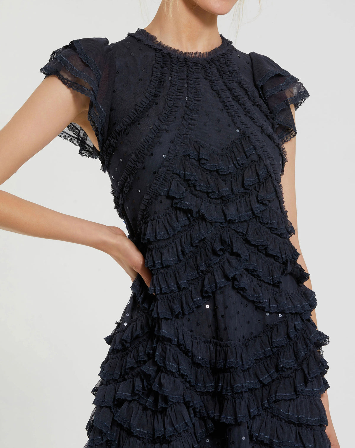 Women's Navy Midi Dress
