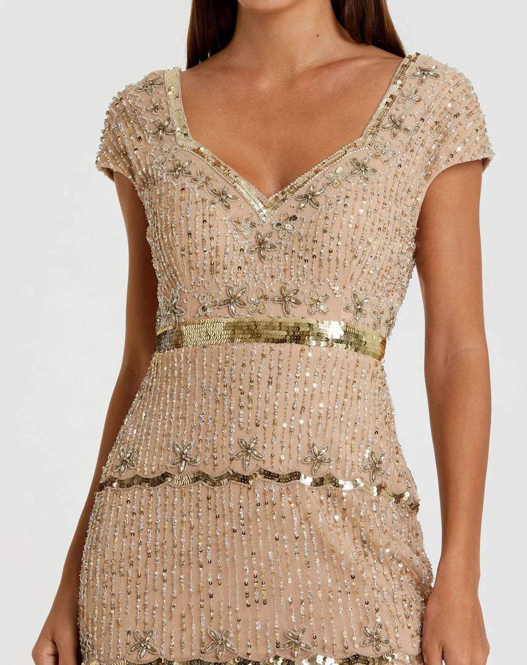 Women's Gold Dress Sequin - Black