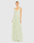 Women's Dress Sequin - Floral Ruffle