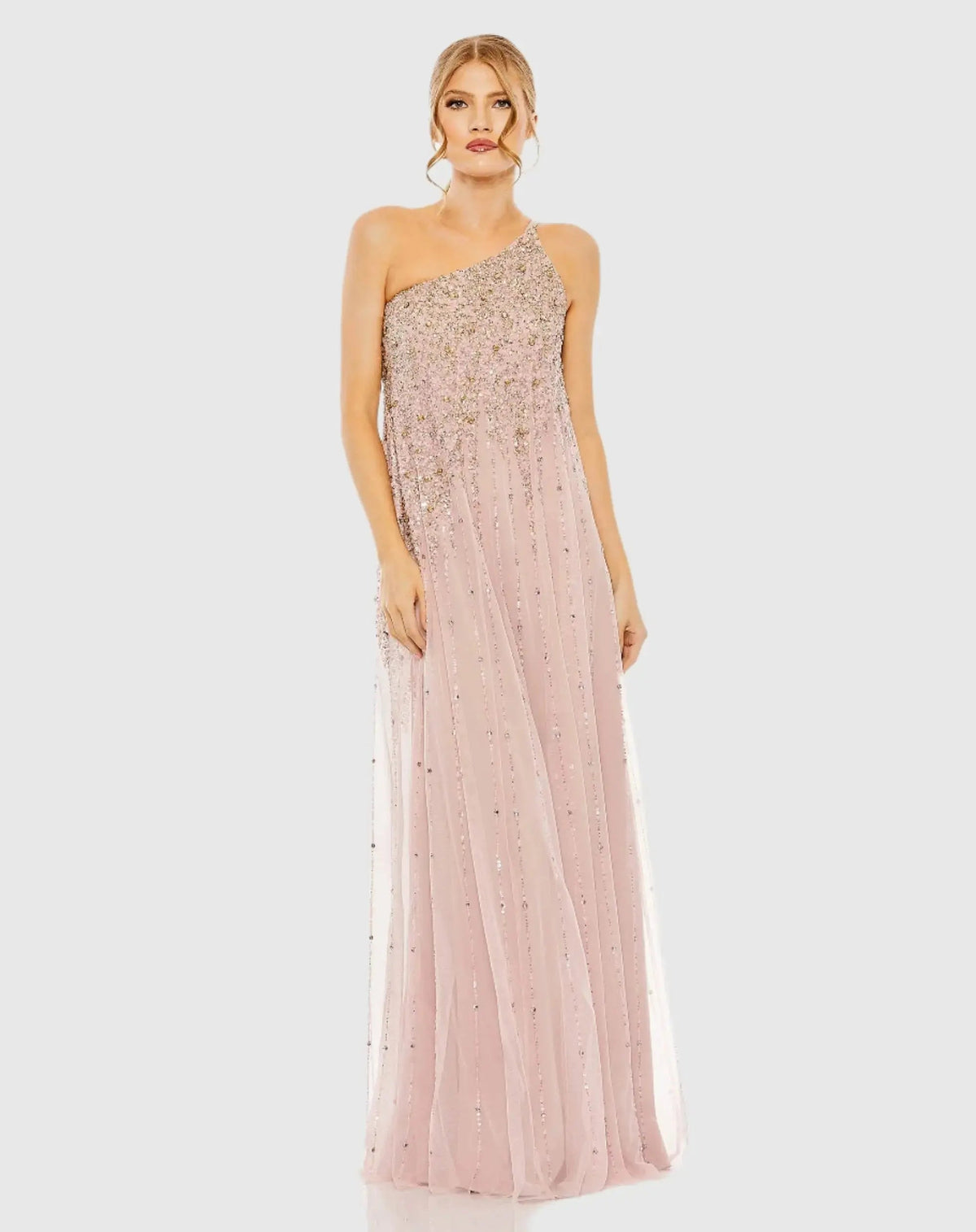 Women's Pink Evening Dress One Shoulder for Evening & Special Occasions