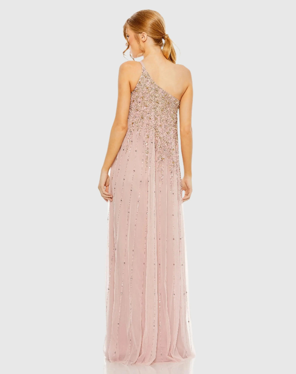 Women's Pink Evening Dress One Shoulder for Evening & Special Occasions