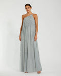 Women's Green Dress One Shoulder - Green Sequin One-Shoulder