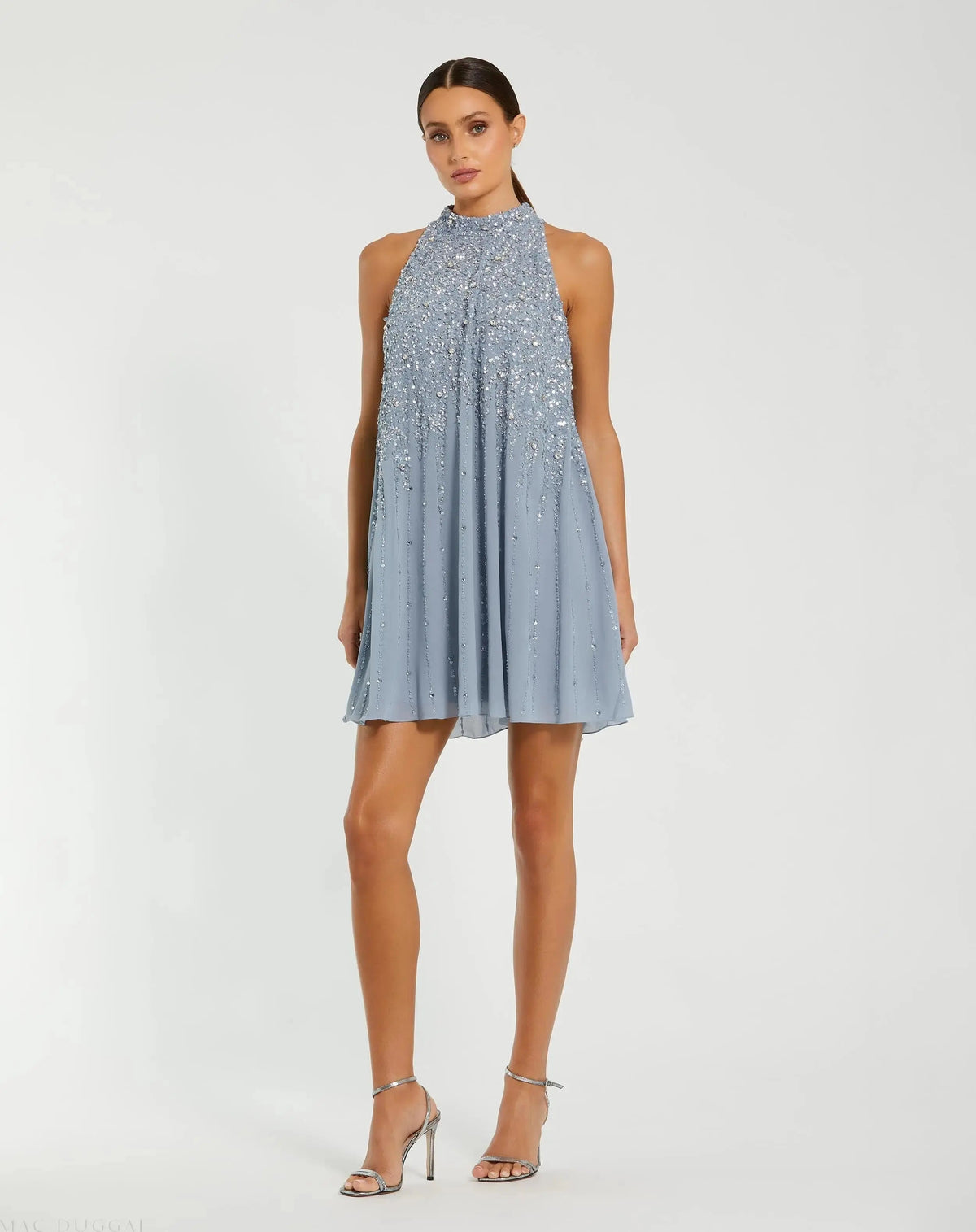 Women's Dress Sequin Sleeveless - Embellished Trapeze