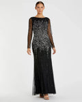 Women's Dress Sequin - Line Gown - A Line Gown