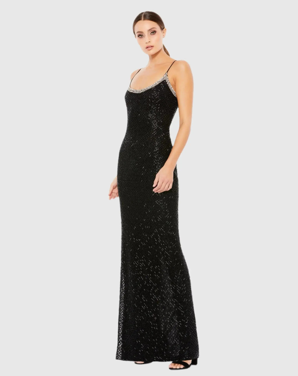 Women's Black Dress - Column Gown