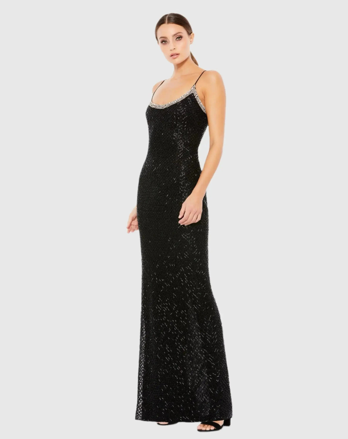Women's Black Dress - Column Gown