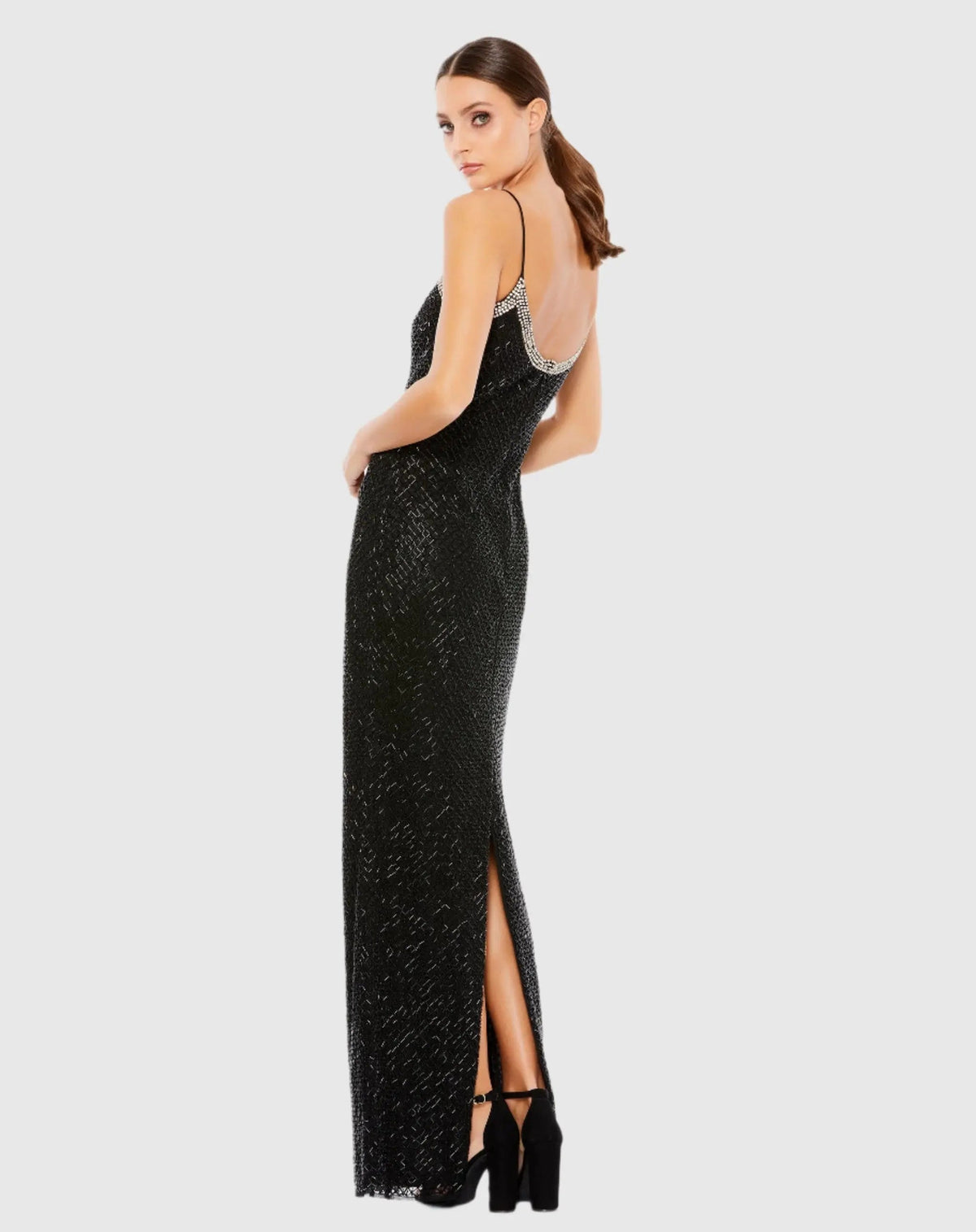 Women's Black Dress - Column Gown