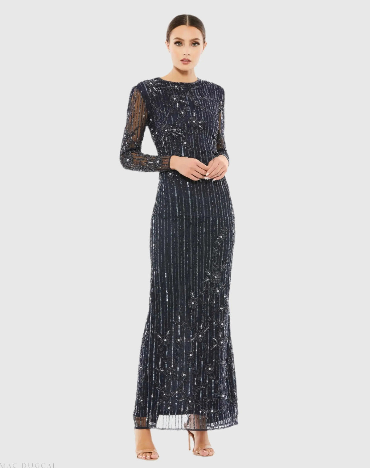 Women's Dress - Sequin Floral