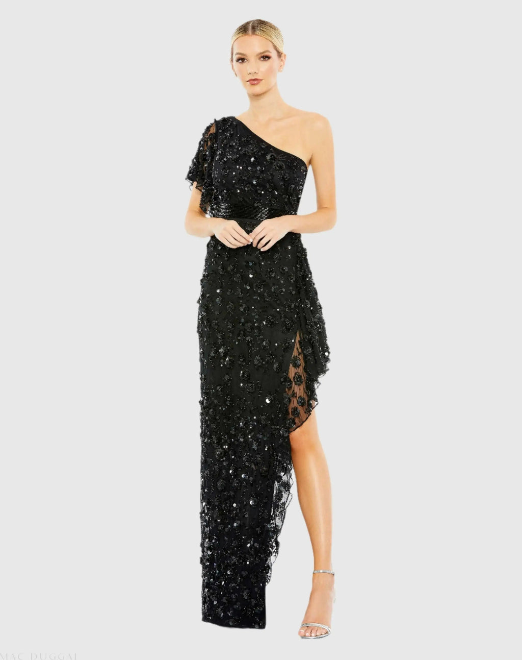 Women's Dress One Shoulder - Asymmetrical Hem