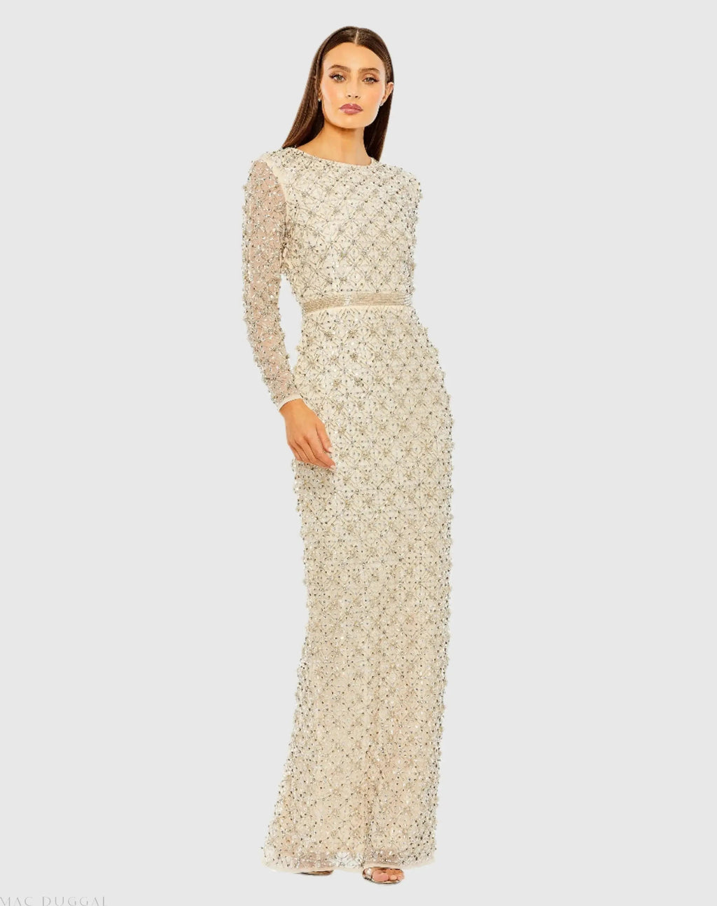 Women's Gold Dress - 93827 Champagne