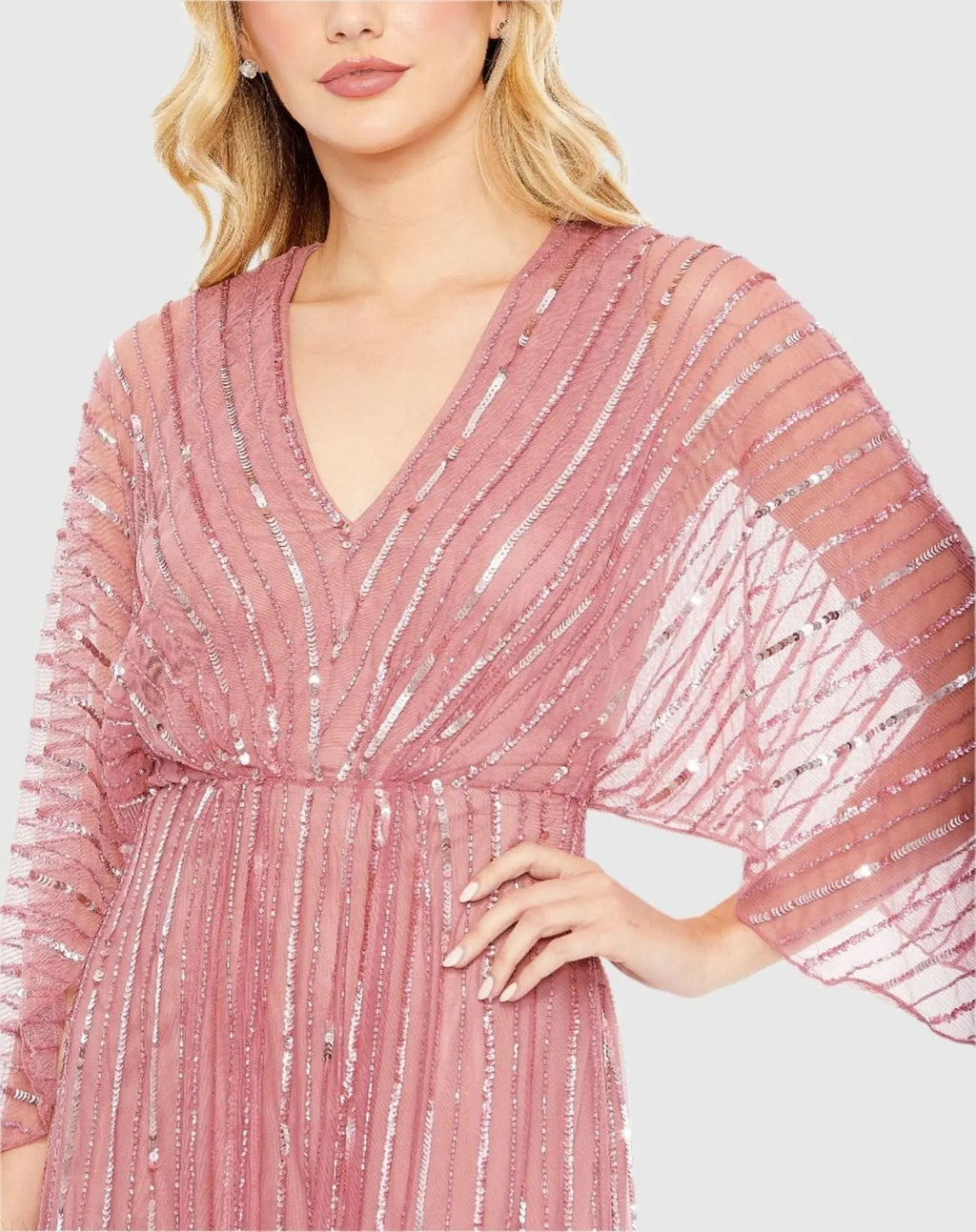 Women's Pink Dress - Pink Sequin