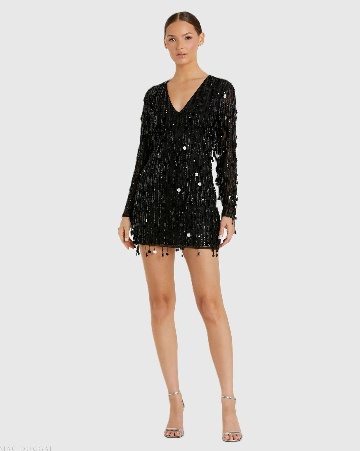 Women's Dress - Plunge Neck
