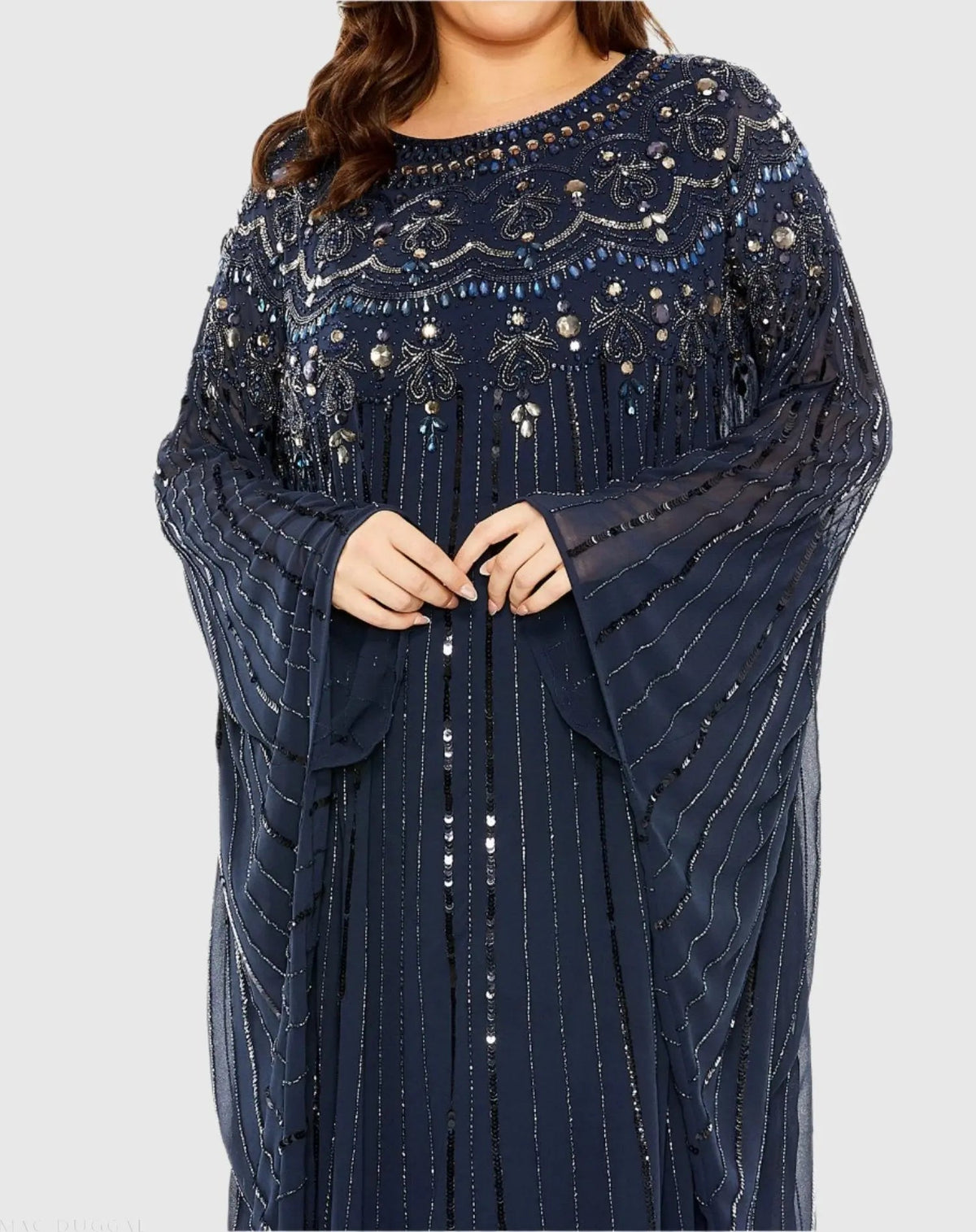 Women's Navy Dress - Navy Mesh