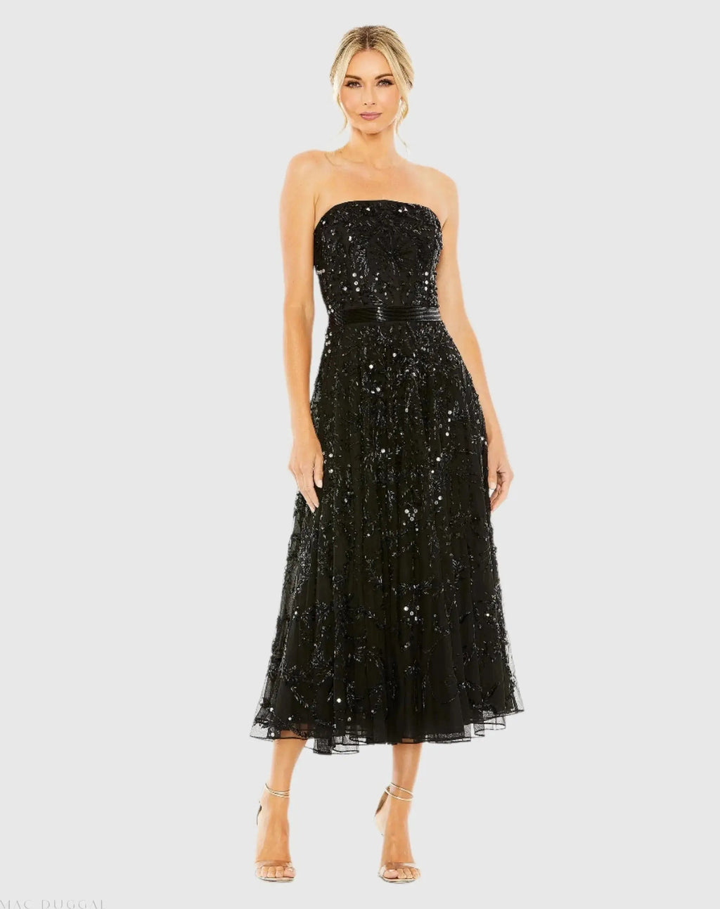 Women's Dress Strapless - Mesh