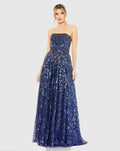 Women's Dress Strapless - Line Gown