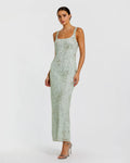 Women's Green Dress - Green Sequin Mesh