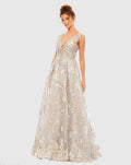 Women's Silver Dress Floral