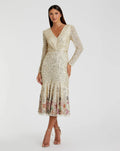 Women's Dress - Tea Length - Sleeve Tea Length