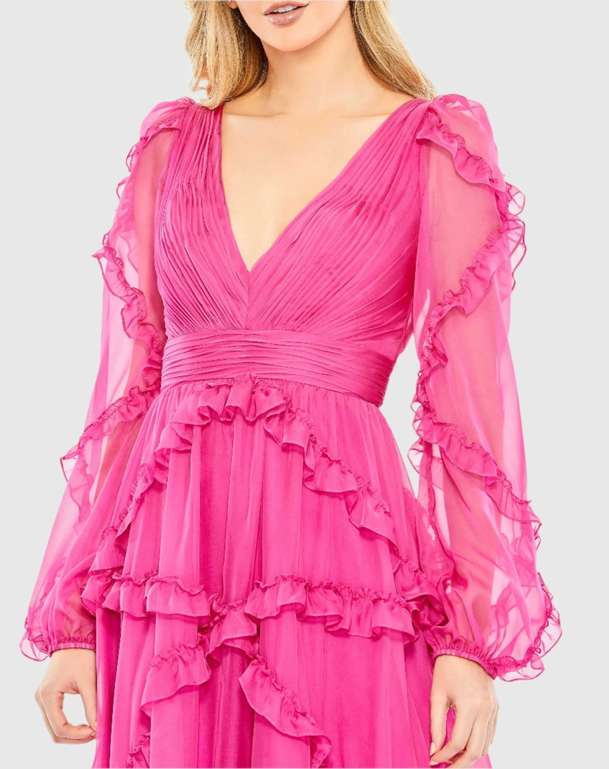 Women's Pink Dress - A68223 Fuchsia