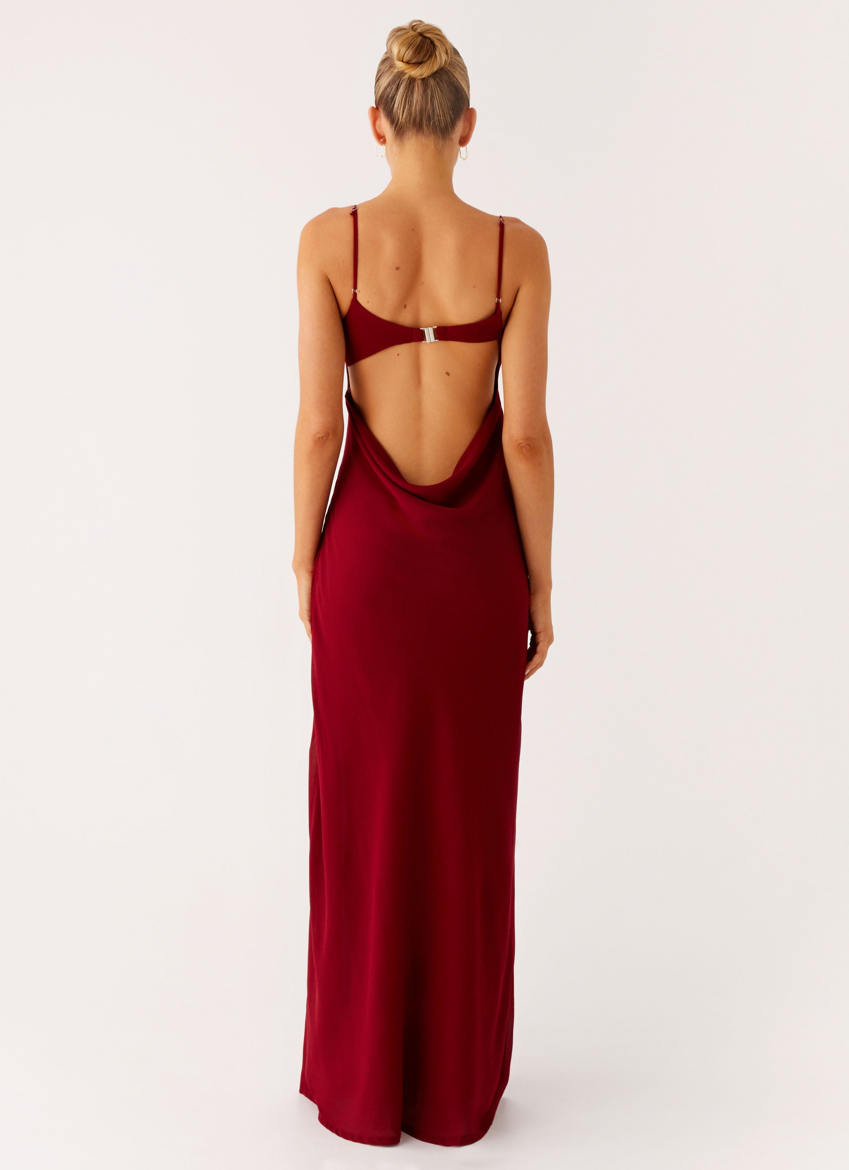 Alouette Maxi Dress - Burgundy