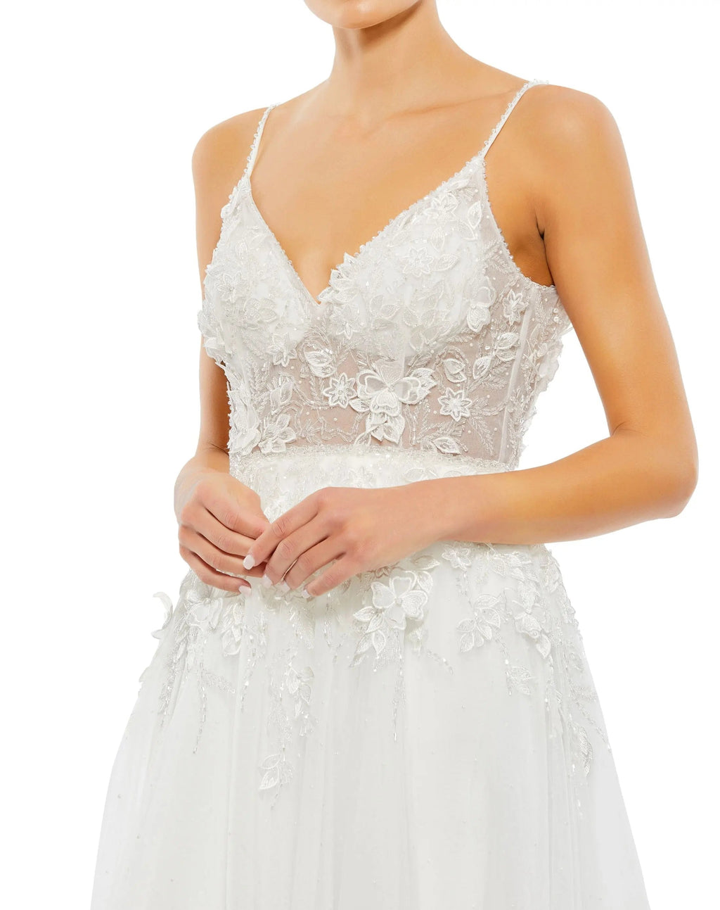 Women's White Dress Sleeveless - White Floral