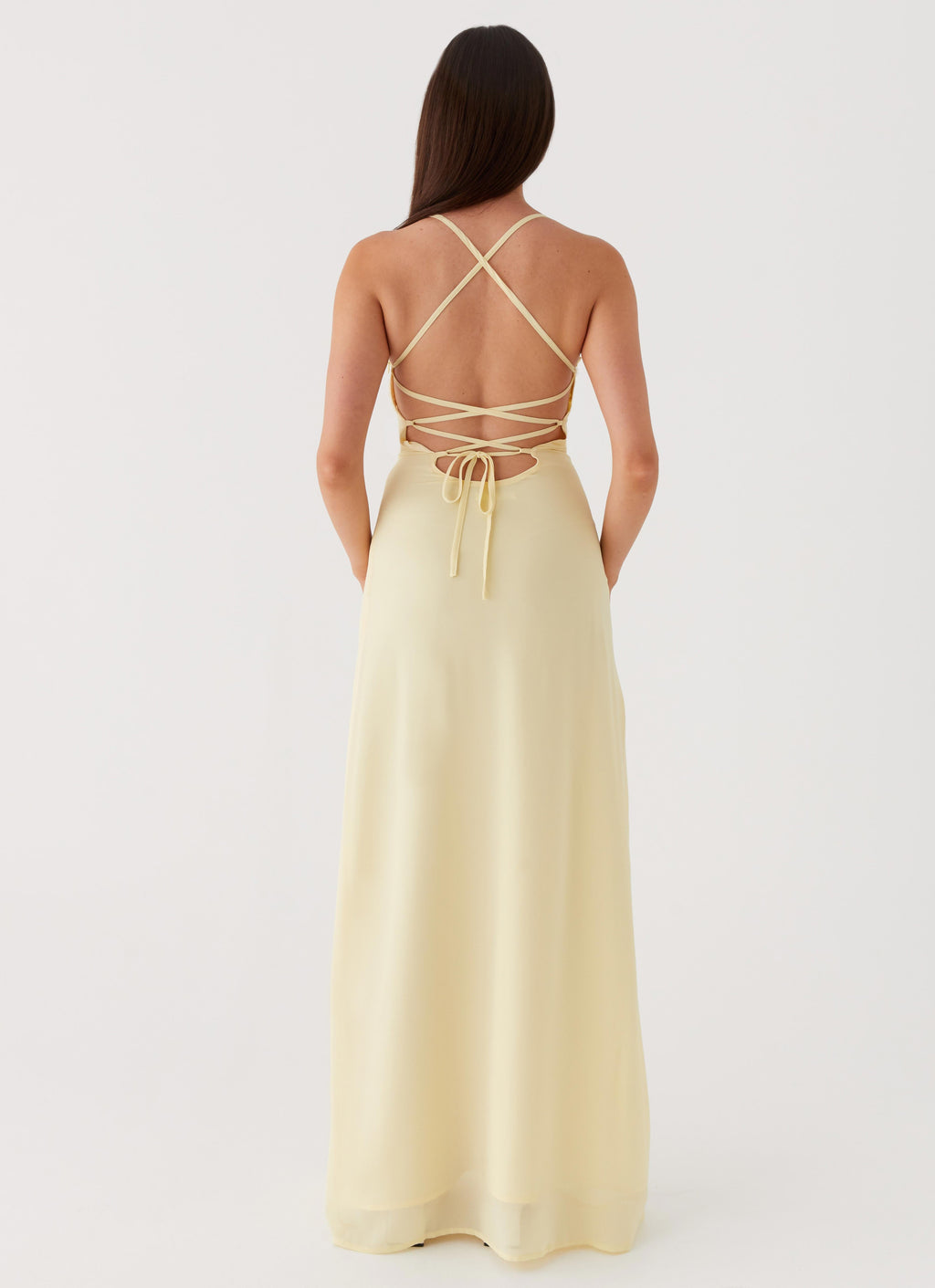Aveline Bustier Maxi Dress - Yellow
