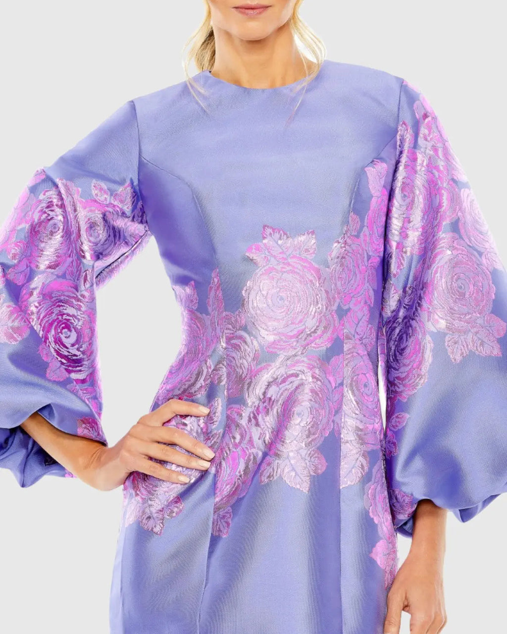 Women's Purple Mini Dress - Purple