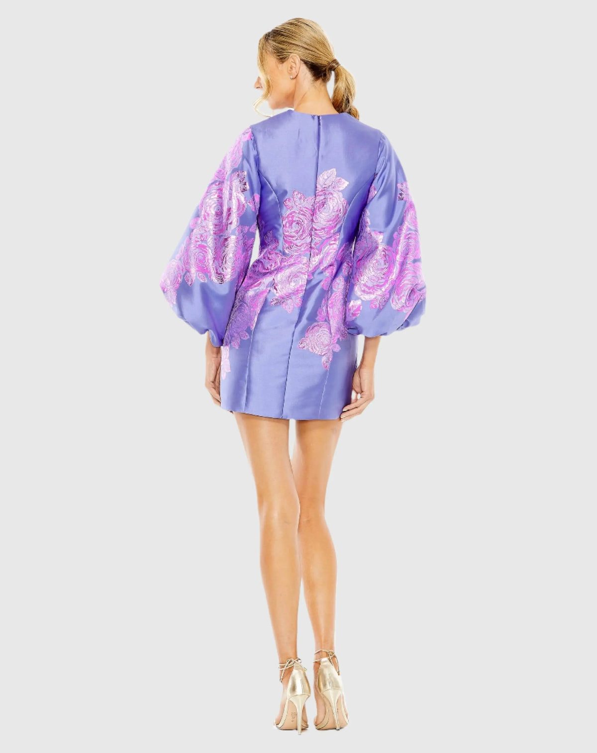 Women's Purple Mini Dress - Purple