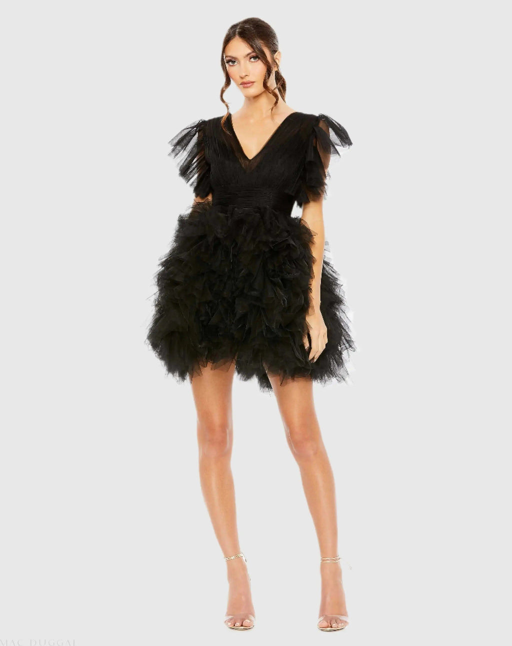 Women's Dress - Sleeve Tiered