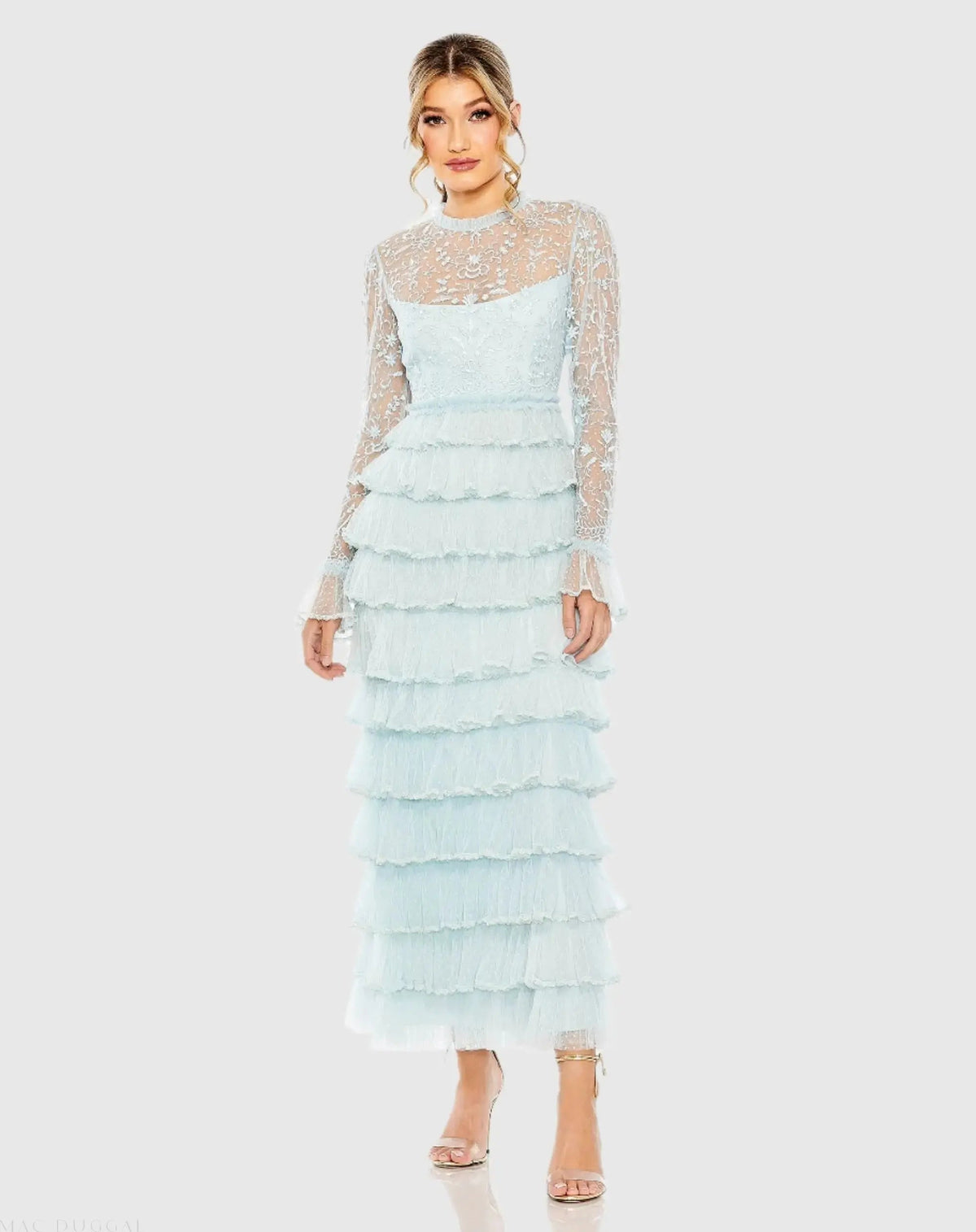 Women's Dress - Ruffled Tiered