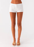 Coastline Mini Shorts - White