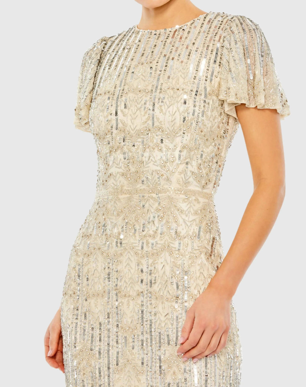 Women's Beige Dress - 5575