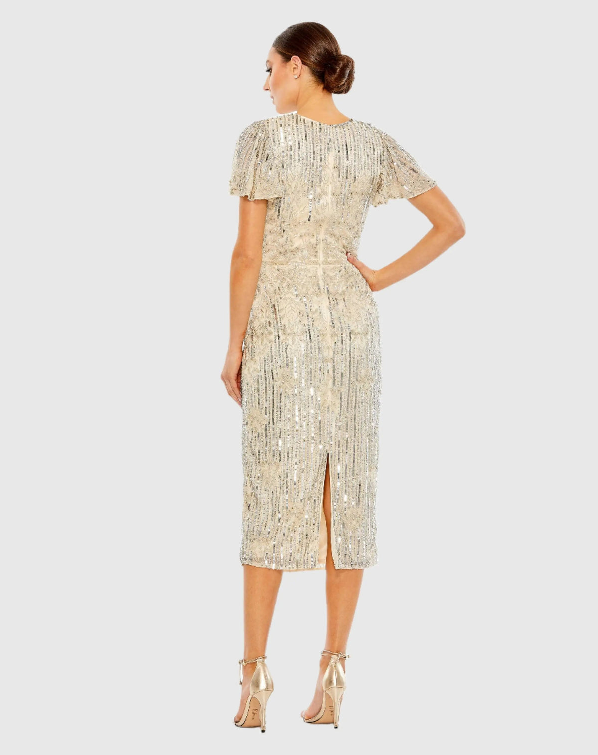 Women's Beige Dress - 5575