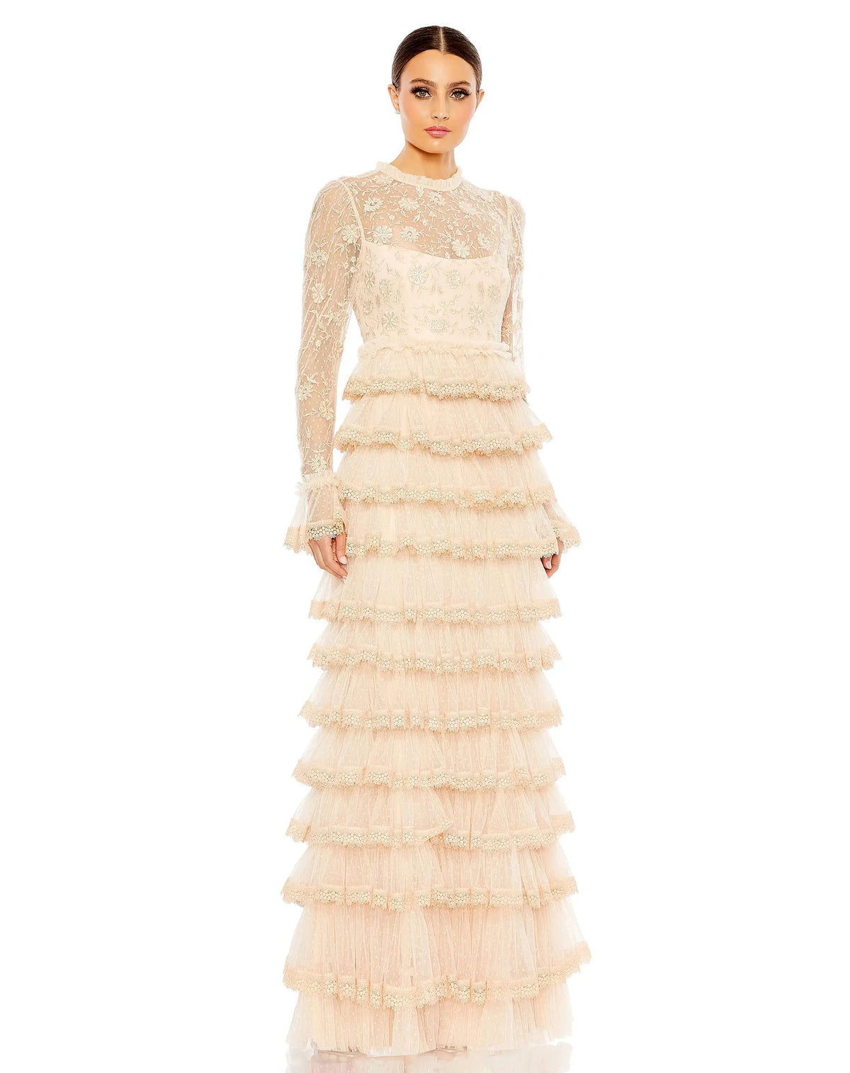 Women's Beige Dress - 8004