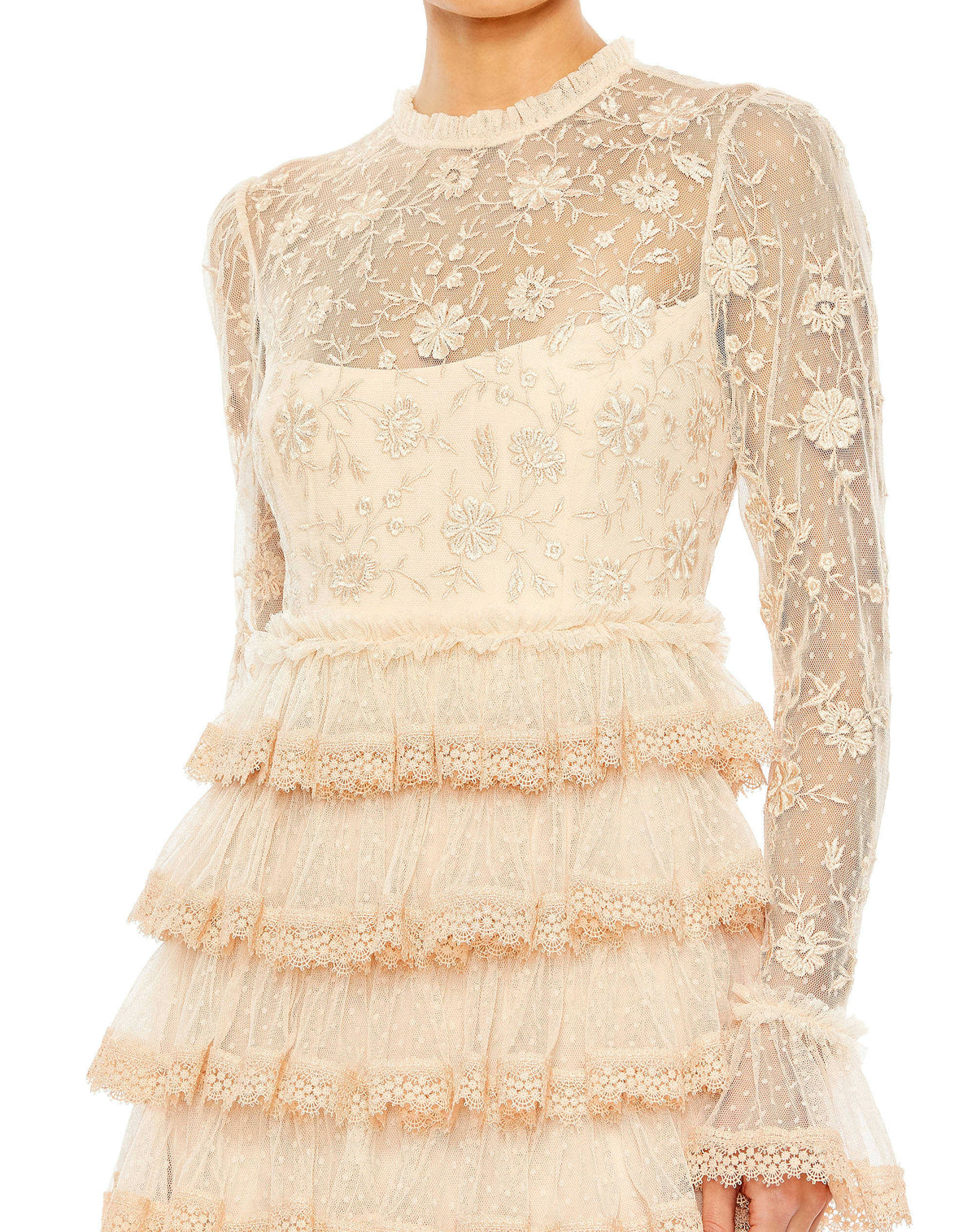 Women's Beige Dress - 8004