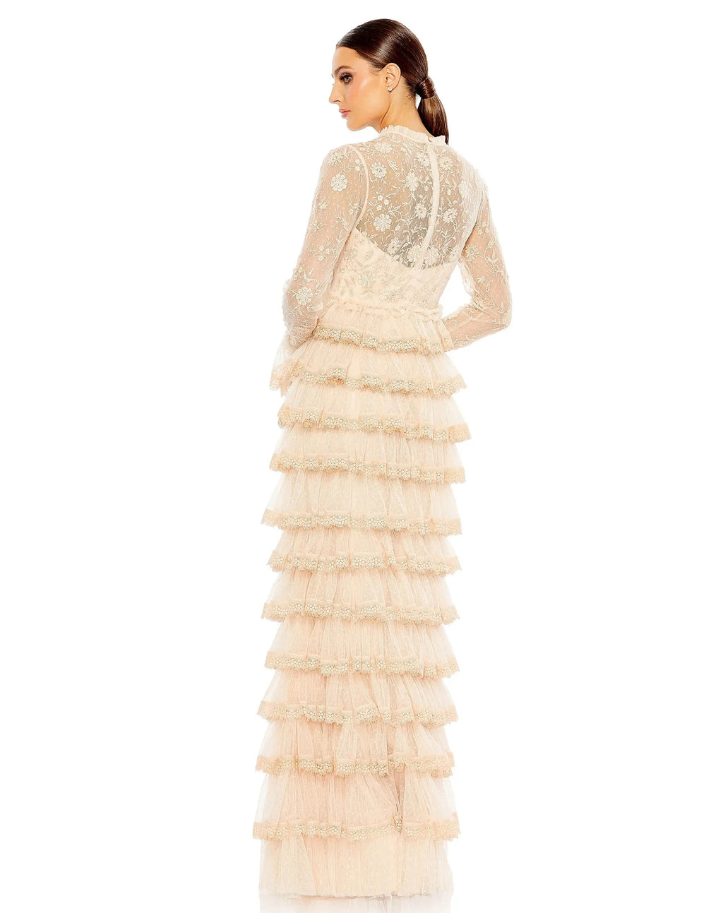 Women's Beige Dress - 8004