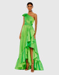 Women's Dress One Shoulder - Hem Gown - Asymmetrical Hem Gown