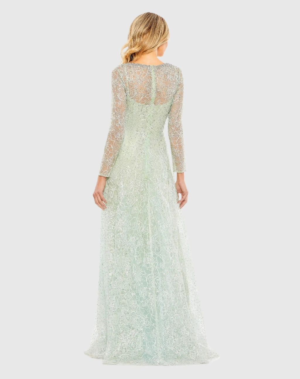 Women's Green Dress - Green Lace Mesh
