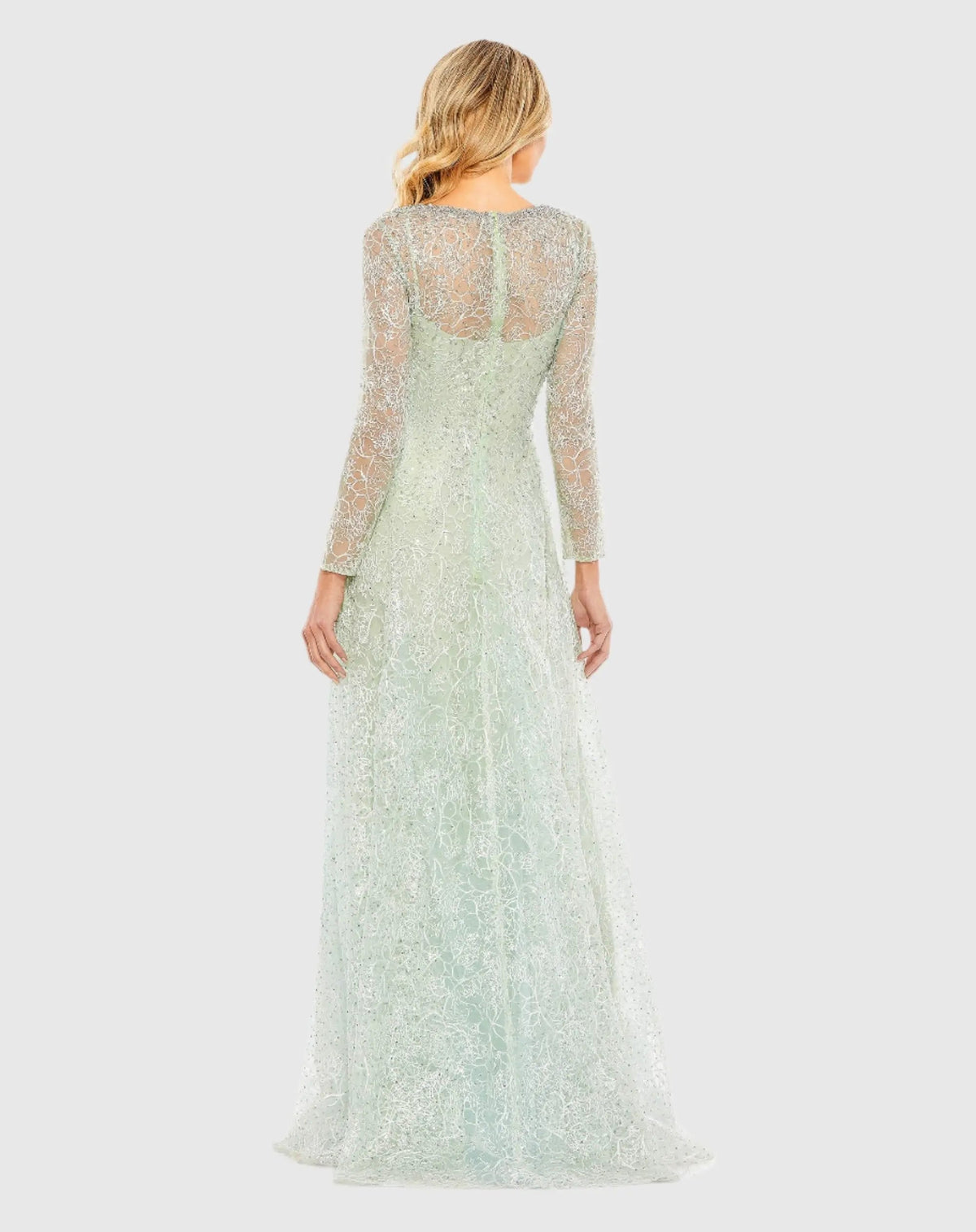Women's Green Dress - Green Lace Mesh