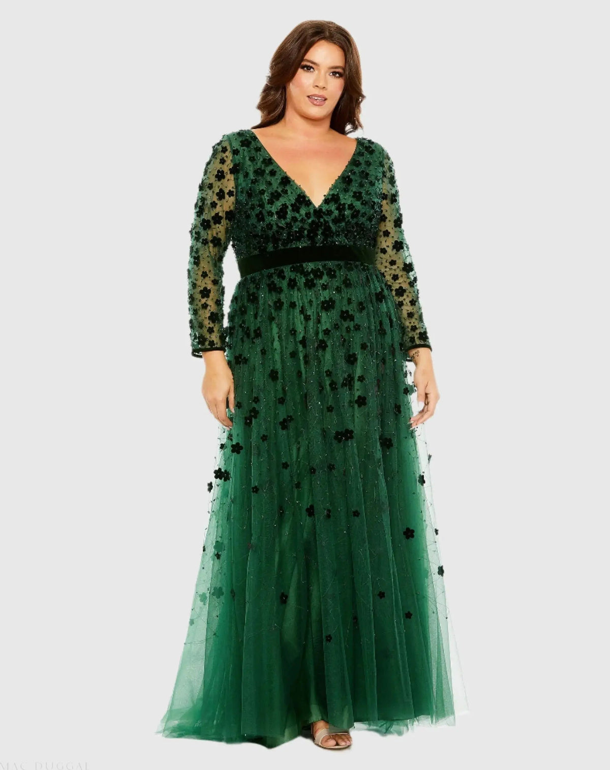Women's Dress Floral - Line Gown - A Line Gown