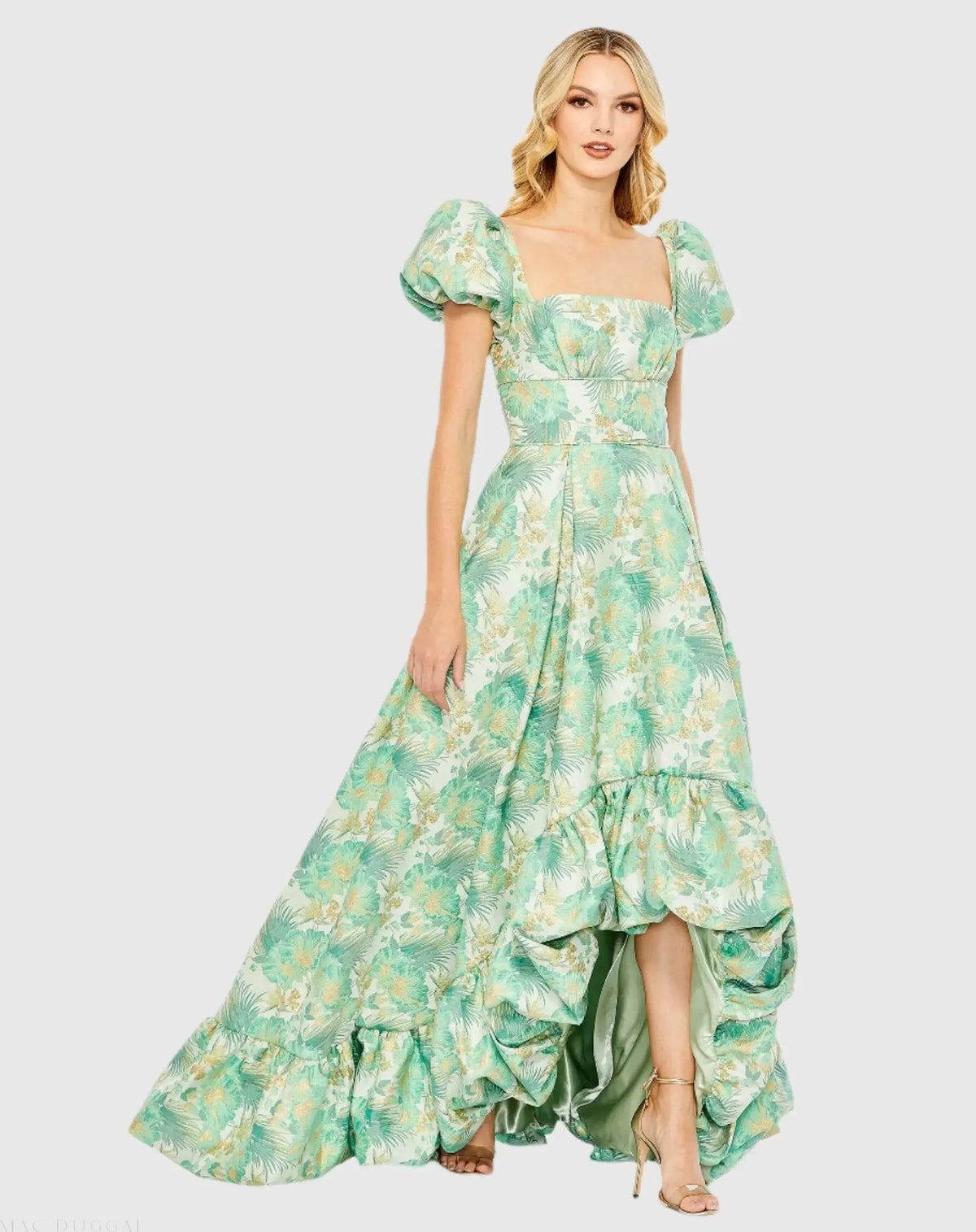 Women's Dress Floral - Brocade Gown